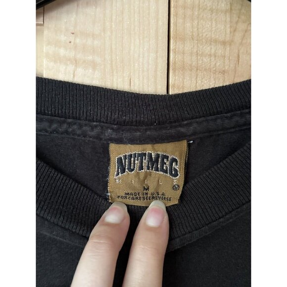 Vintage Nutmeg Chicago White Sox Black T Shirt Mens Size Medium *Flaw* - Picture 2 of 5